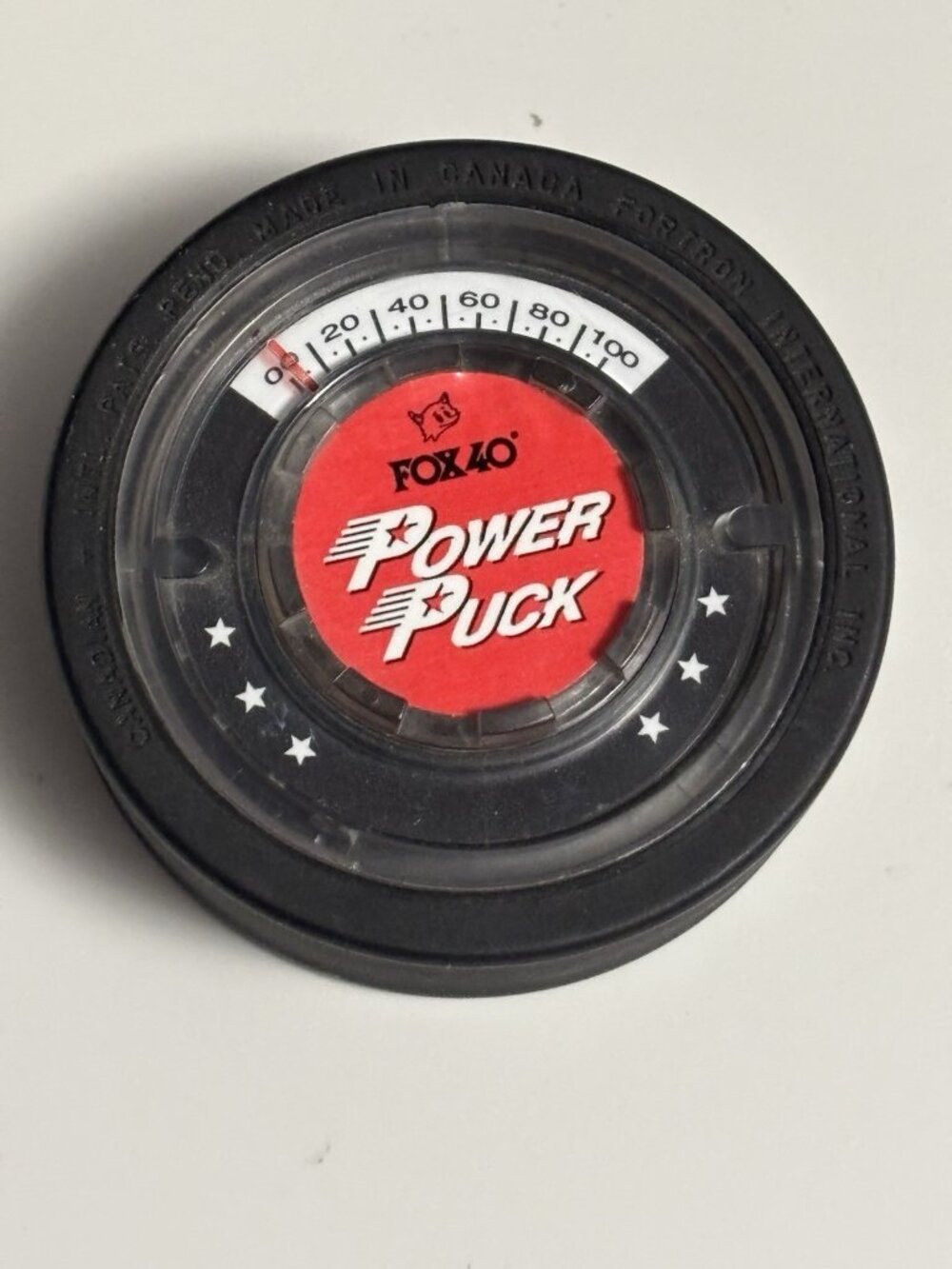 Fox 40 Power Puck Hockey Shot Speed Meter Training Hockey Puck Made In Canada